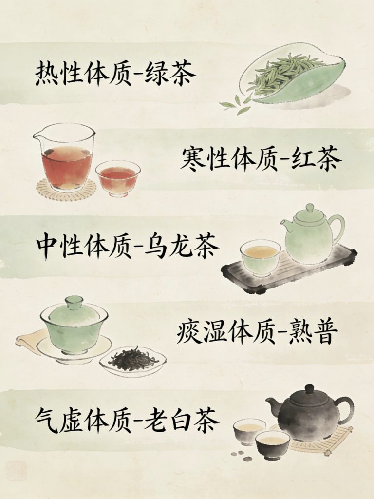 不同体质喝不同茶